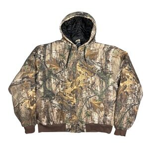 Realtree by RZQ Camouflage Hooded Insulated Jacket Mens XL Realtree Xtra Warm